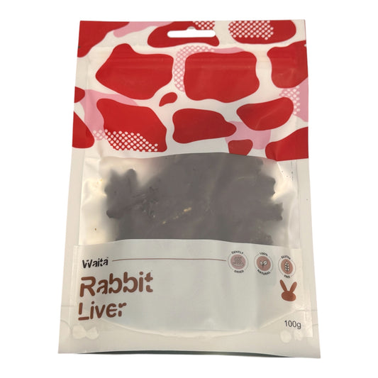 Waita dried - Rabbit Liver - dog and cat treat 100g