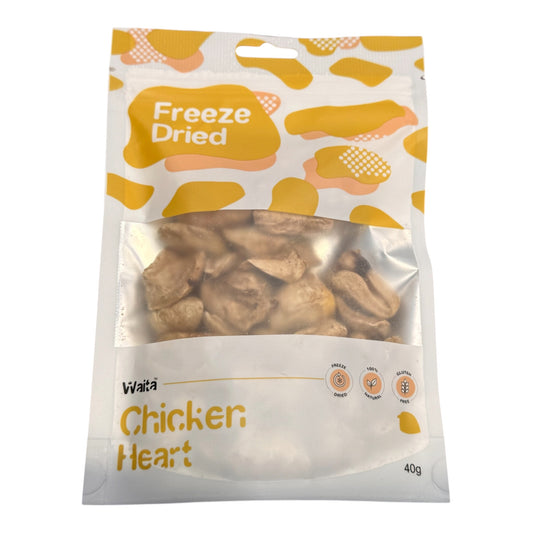 Waita freeze dried - Chicken Heart - dog and cat treat 40g