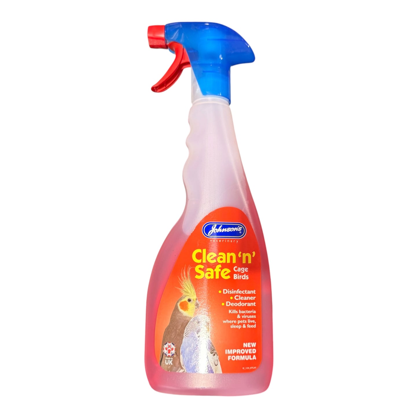 Johnson’s Clean ‘n’ Safe Cage Birds Disinfectant Spray 500ml