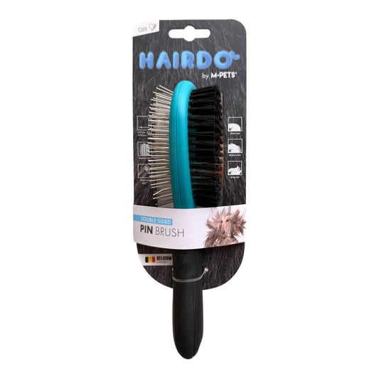 M-PETS Hairdo Double-Sided Pin Brush for Dogs
