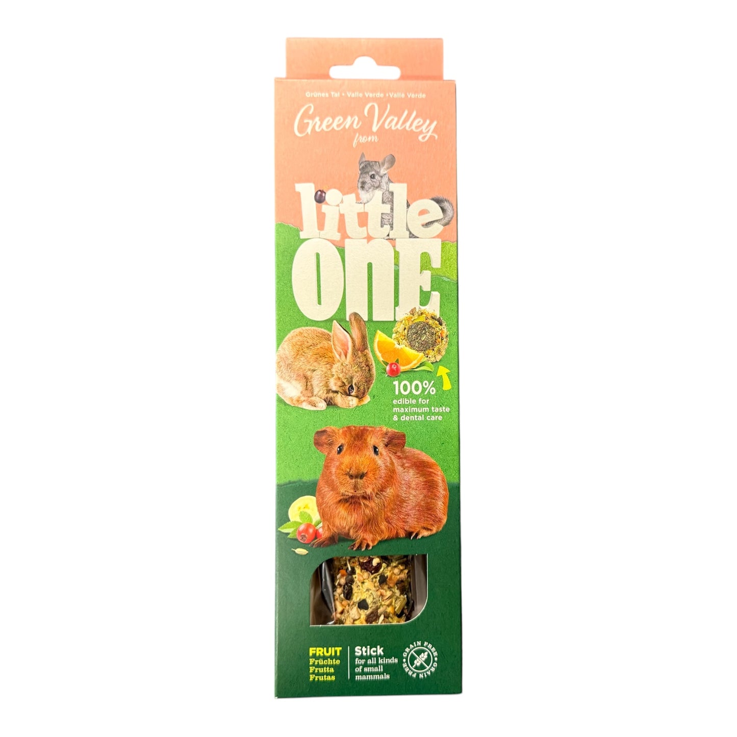 Little One Green Valley Grain Free Fruit Stick for Small Mammals 180g