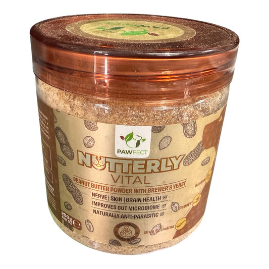 Pawfect Nutterly Vital Dog Food Topper – Peanut Butter Powder 250g