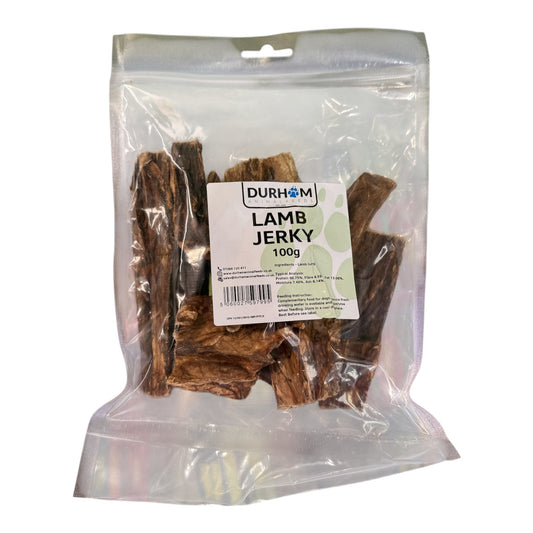 Durham Lamb Jerky 100g | Natural Lamb Lung Dog Treat