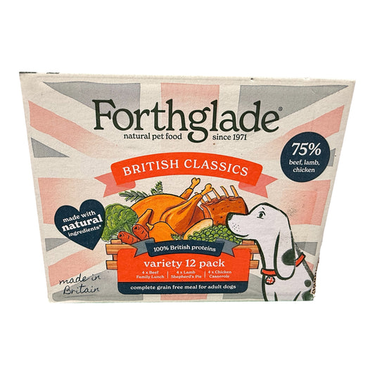 Forthglade British Classics Complete Grain-Free Wet Dog Food – available from Woofingtons