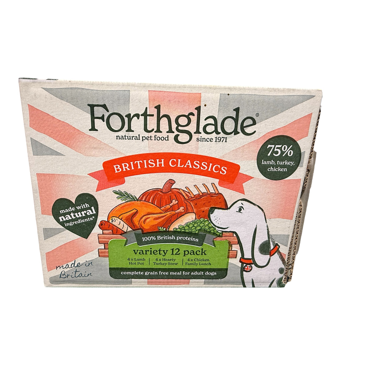 Forthglade British Classics Complete Grain-Free Wet Dog Food – available from Woofingtons