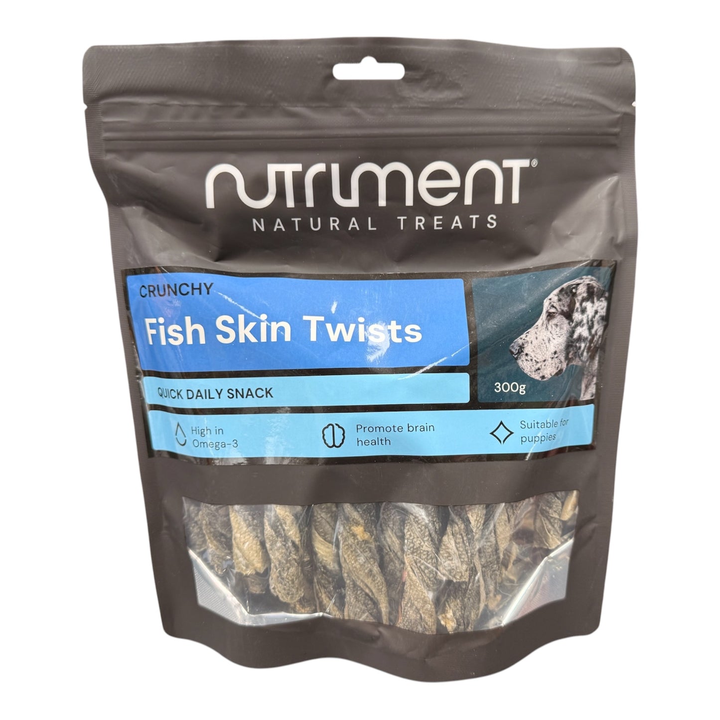 Nutriment Fish Skin Twists Natural Dog Treats 300g