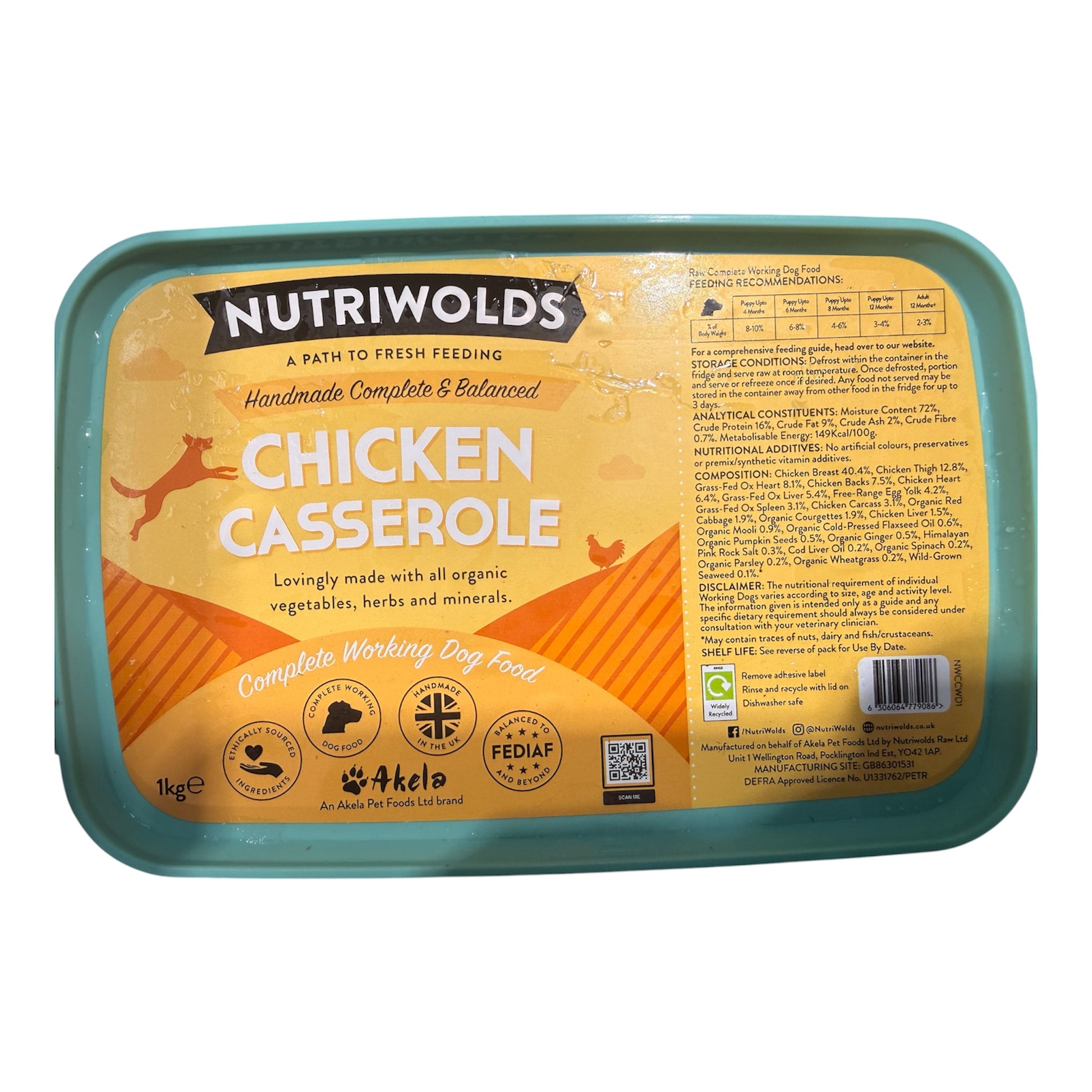NutriWolds Raw Complete Dog Food 1kg