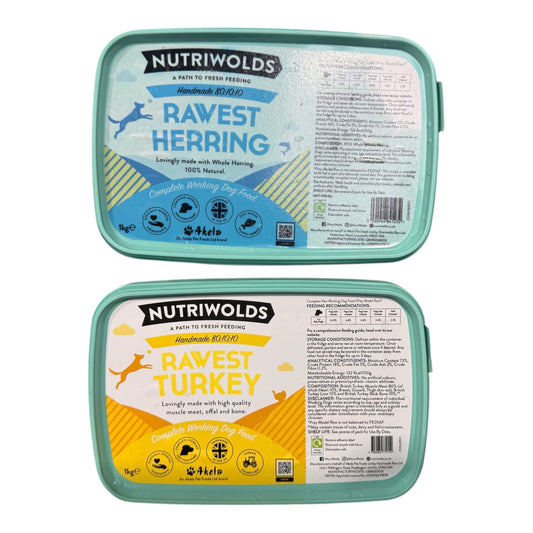 NutriWolds Rawest 80/10/10 Raw Dog Food 1kg