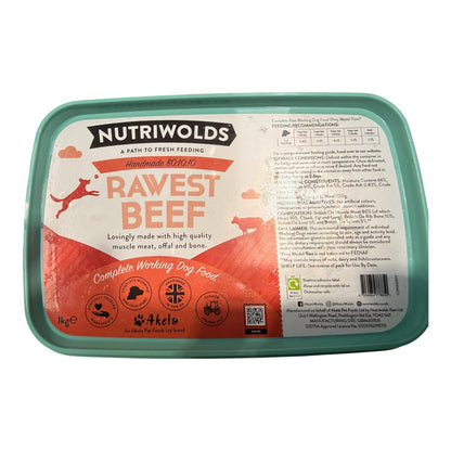 NutriWolds Rawest 80/10/10 Raw Dog Food 1kg