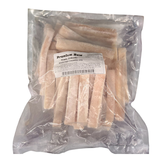 Premium Raw Basa Fish Fingers – Frozen Raw Dog Treats 1kg