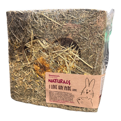 Rosewood Naturals I Love Hay Cube