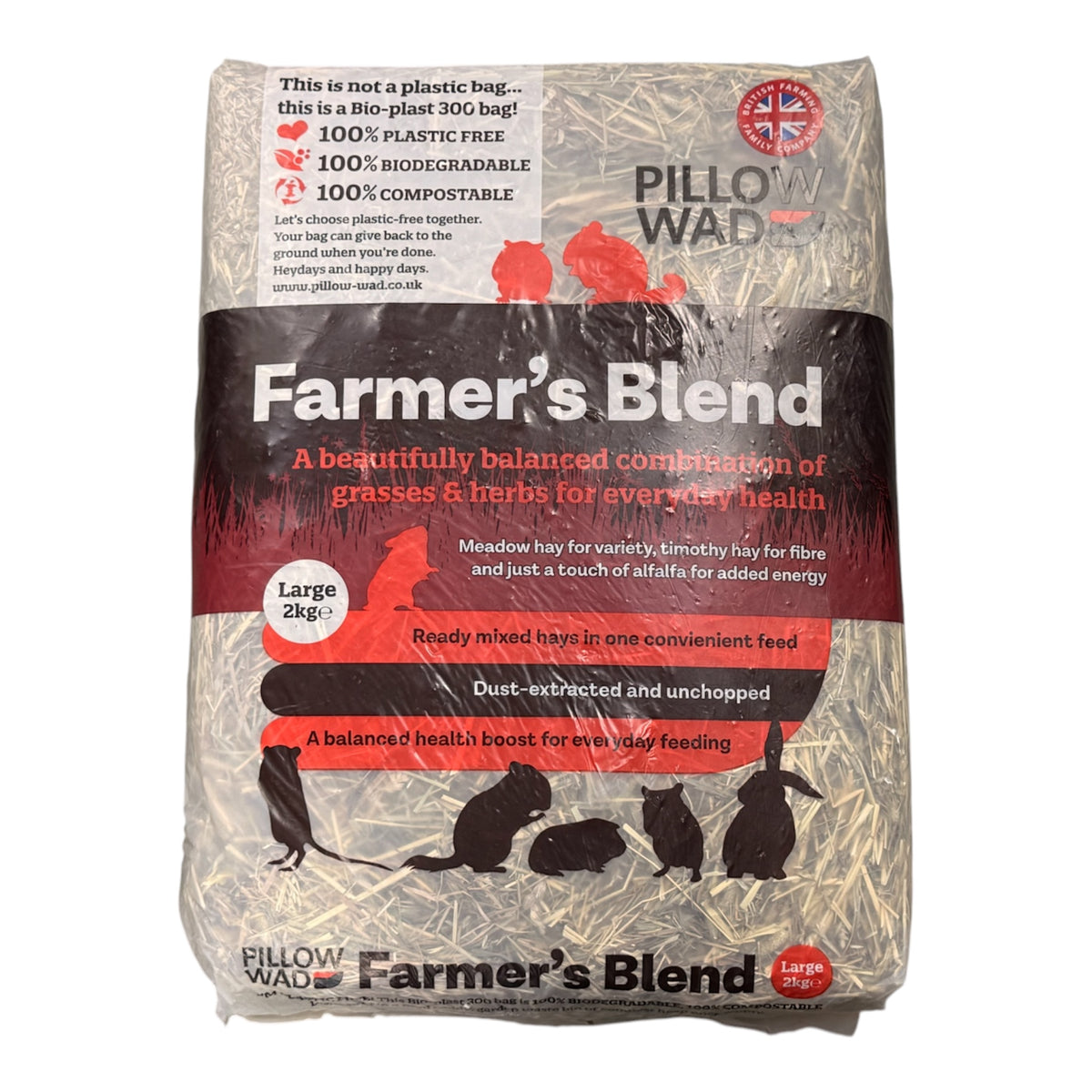 Pillow Wad Farmer’s Blend Hay 2kg