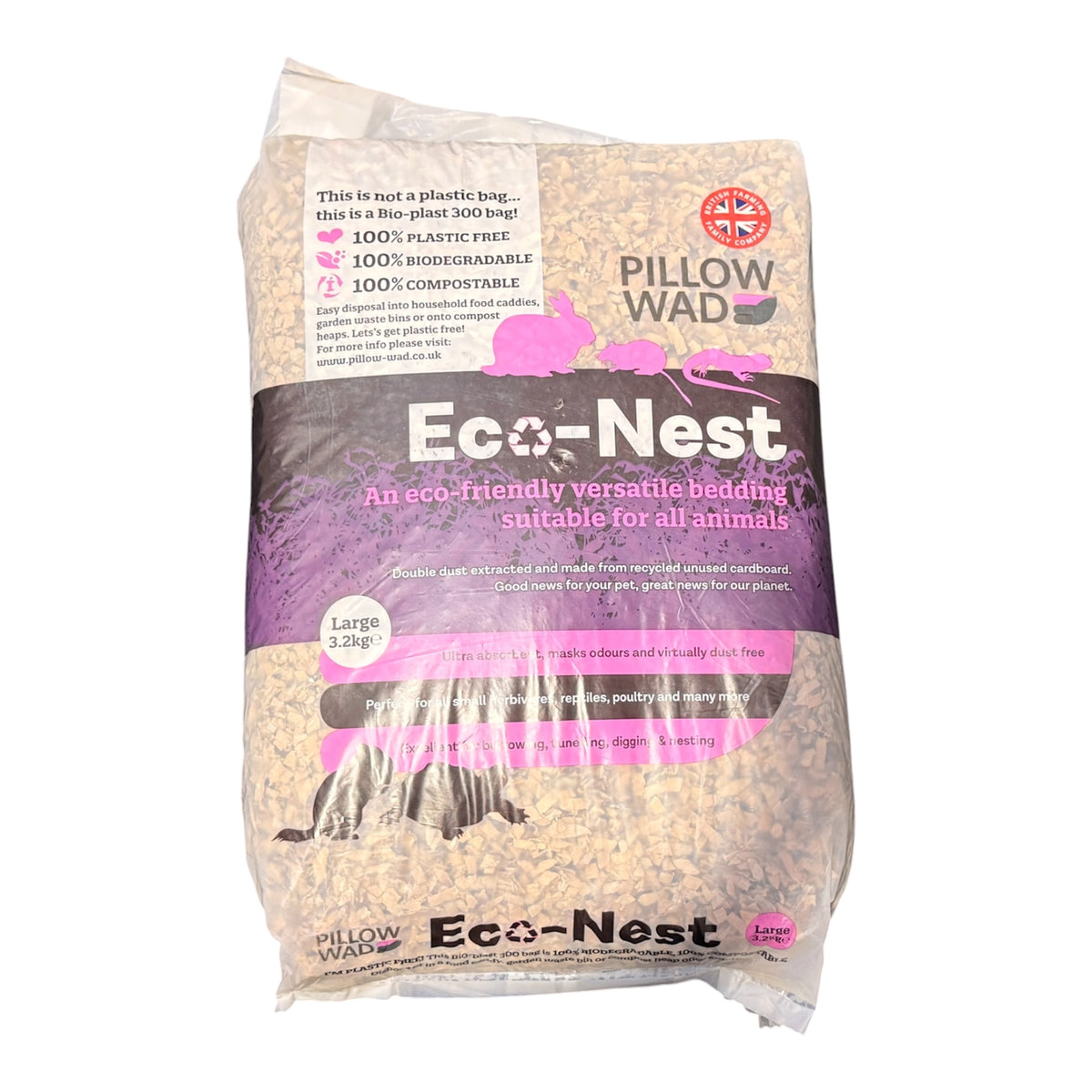 Pillow Wad Eco-Nest Small Animal Bedding 3.2kg
