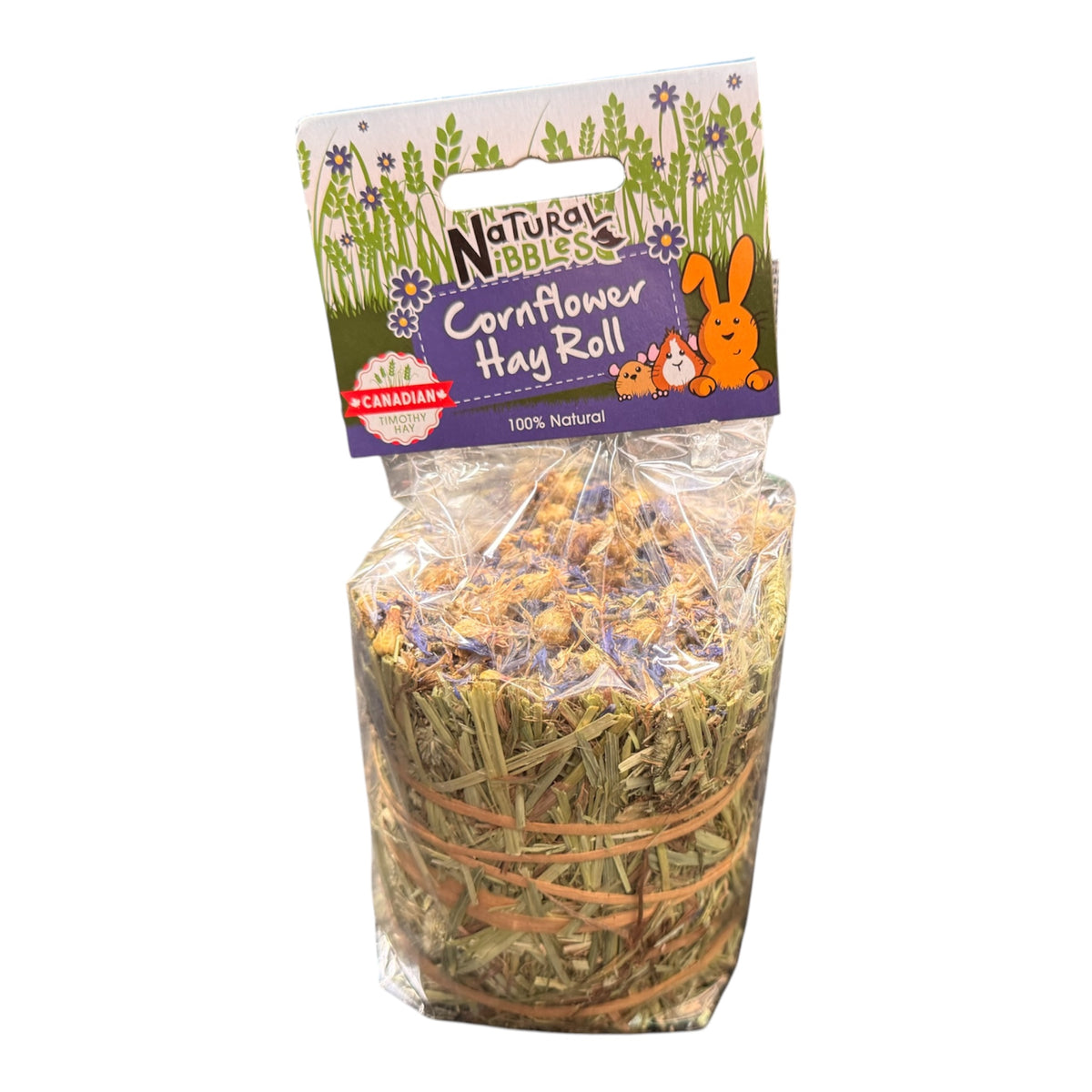Natural Nibbles Cornflower Hay Roll 100g