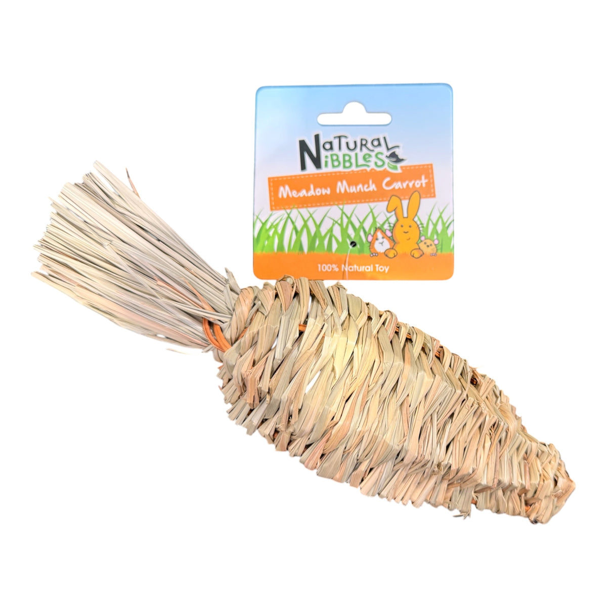 Natural Nibbles Meadow Munch Carrot – Natural Hay Chew Toy