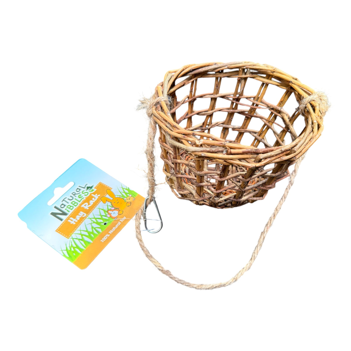 Natural Nibbles Willow Basket Hay Rack