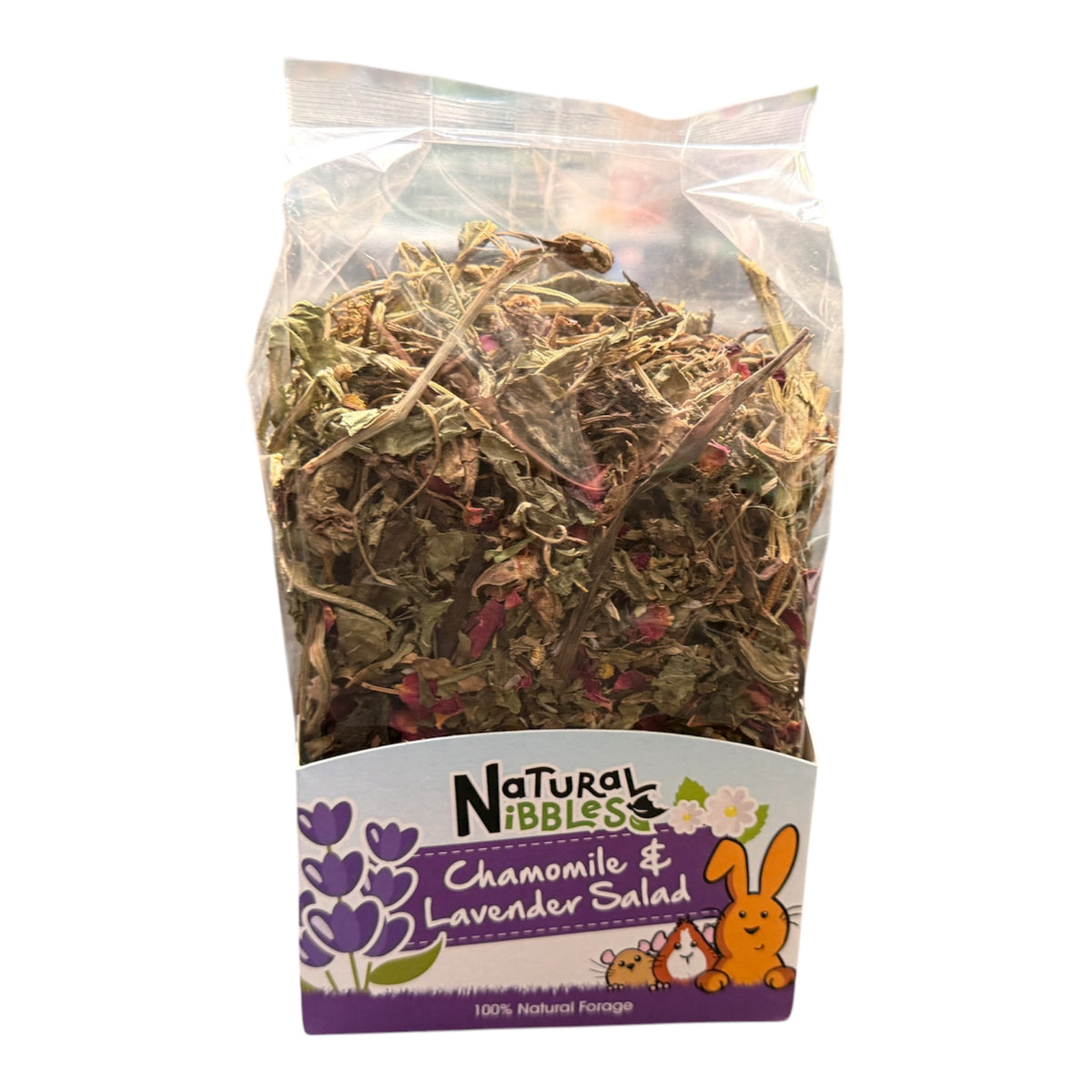 Natural Nibbles Chamomile & Lavender Salad for Rabbits & Rodents 100g