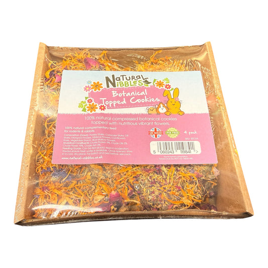 Natural Nibbles Botanical Topped Cookies – 4 Pack