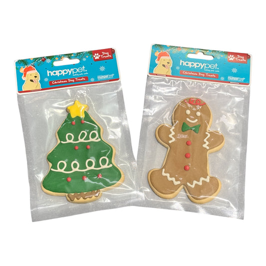 Happy Pet Christmas Iced Dog Biscuit