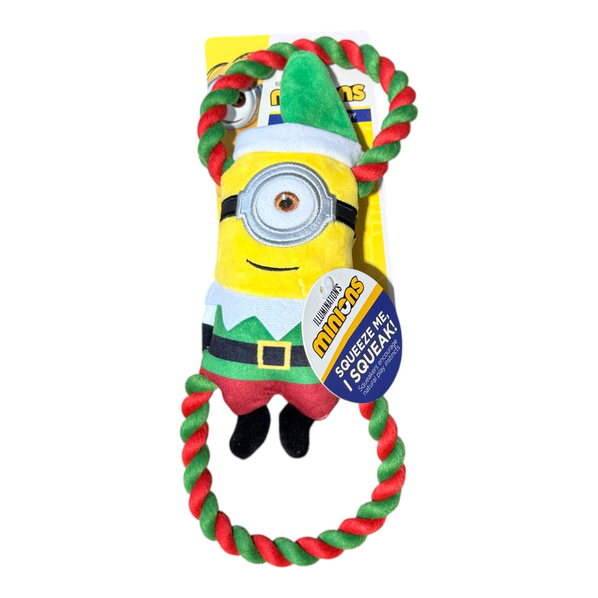 Illumination's Minions Christmas Plush & Rope Tug Dog Toy
