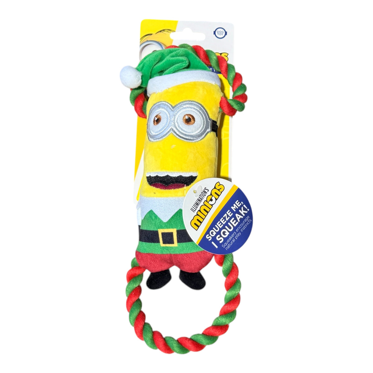 Illumination's Minions Christmas Plush & Rope Tug Dog Toy