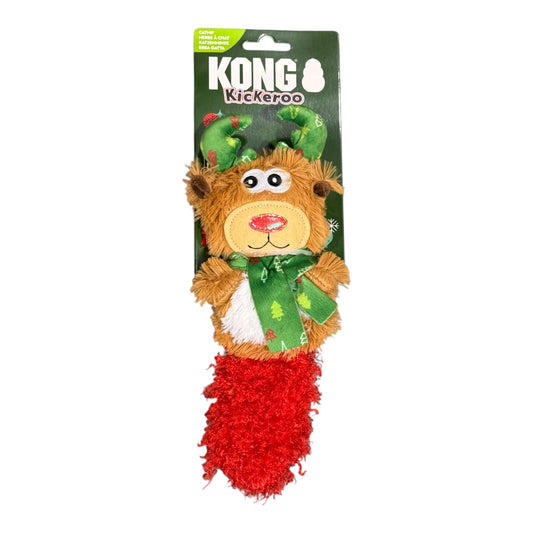 KONG Kickeroo Christmas Reindeer Cat Toy