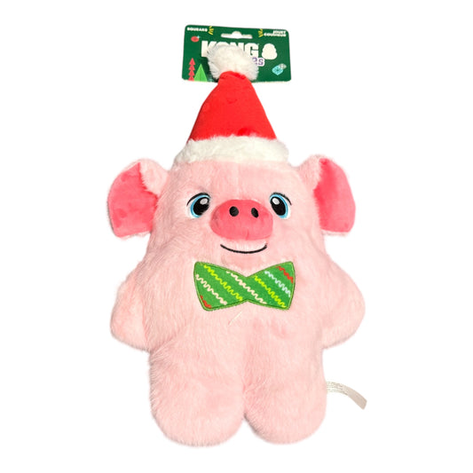 KONG Snuzzles Christmas Pig Dog Toy – Large