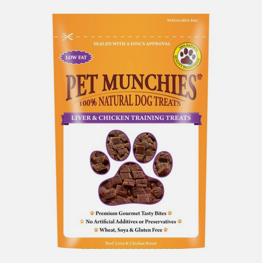 Pet Munchies Dog Training Treats Liver & Chicken 50g