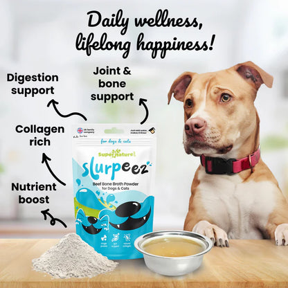 Super Natural - Slurpeez Bone Broth Powder 100% Beef Dogs & Cats 250g