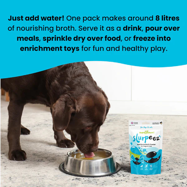 Super Natural - Slurpeez Bone Broth Powder 100% Beef Dogs & Cats 250g