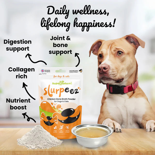 Super Natural - Slurpeez Bone Broth Powder 100% Chicken Dogs & Cats 250g