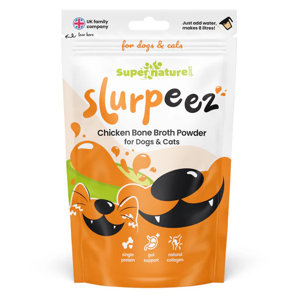 Super Natural - Slurpeez Bone Broth Powder 100% Chicken Dogs & Cats 250g