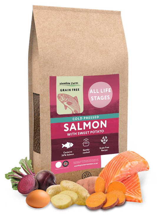 Meadow Farm Cold Pressed Salmon Dog Food 12kg