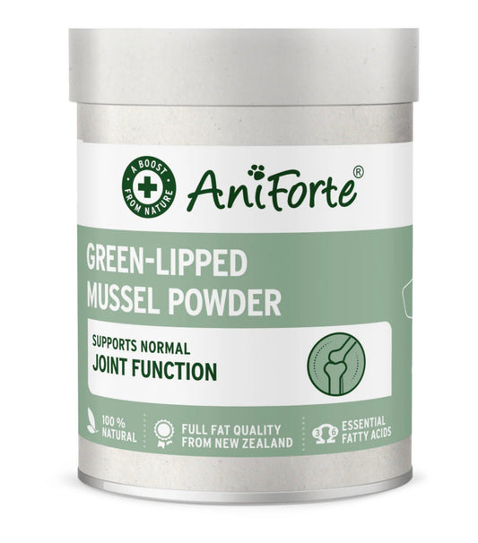 AniForte® Green Lipped Mussel Powder for Dogs and Cats - 100g – available from Woofingtons