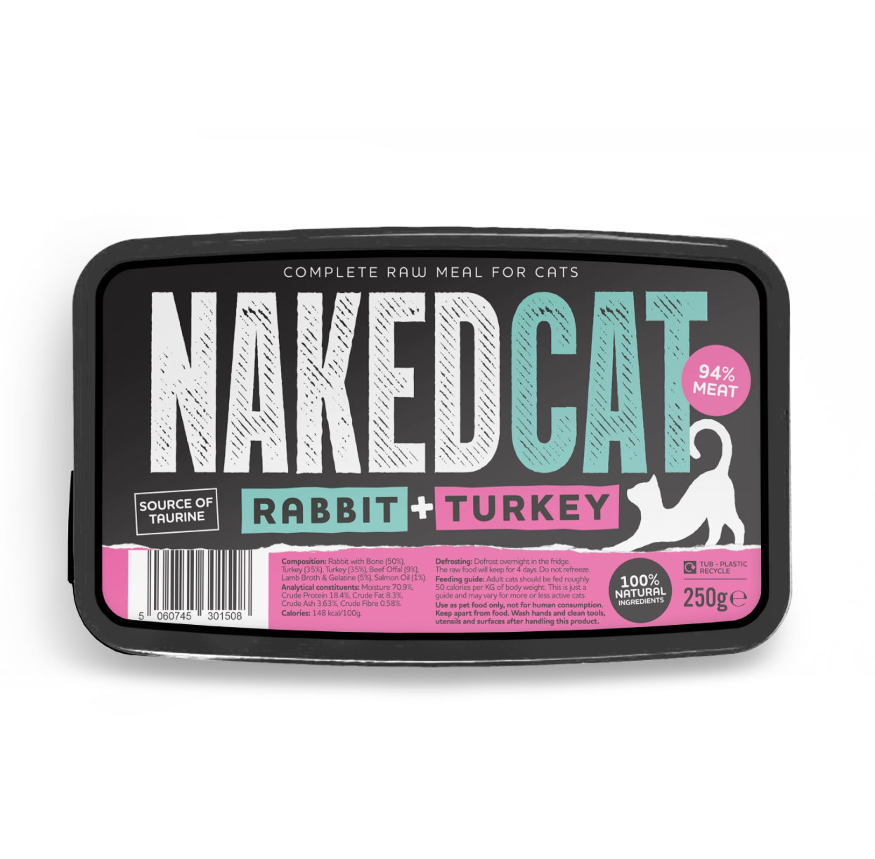 Naked Cat - Raw Food - 250g image 1