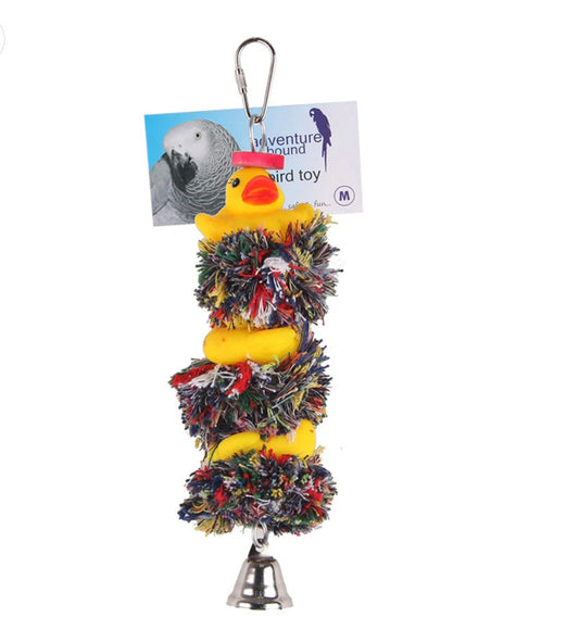Bird toy - Duck and Bell 7681 – available from Woofingtons