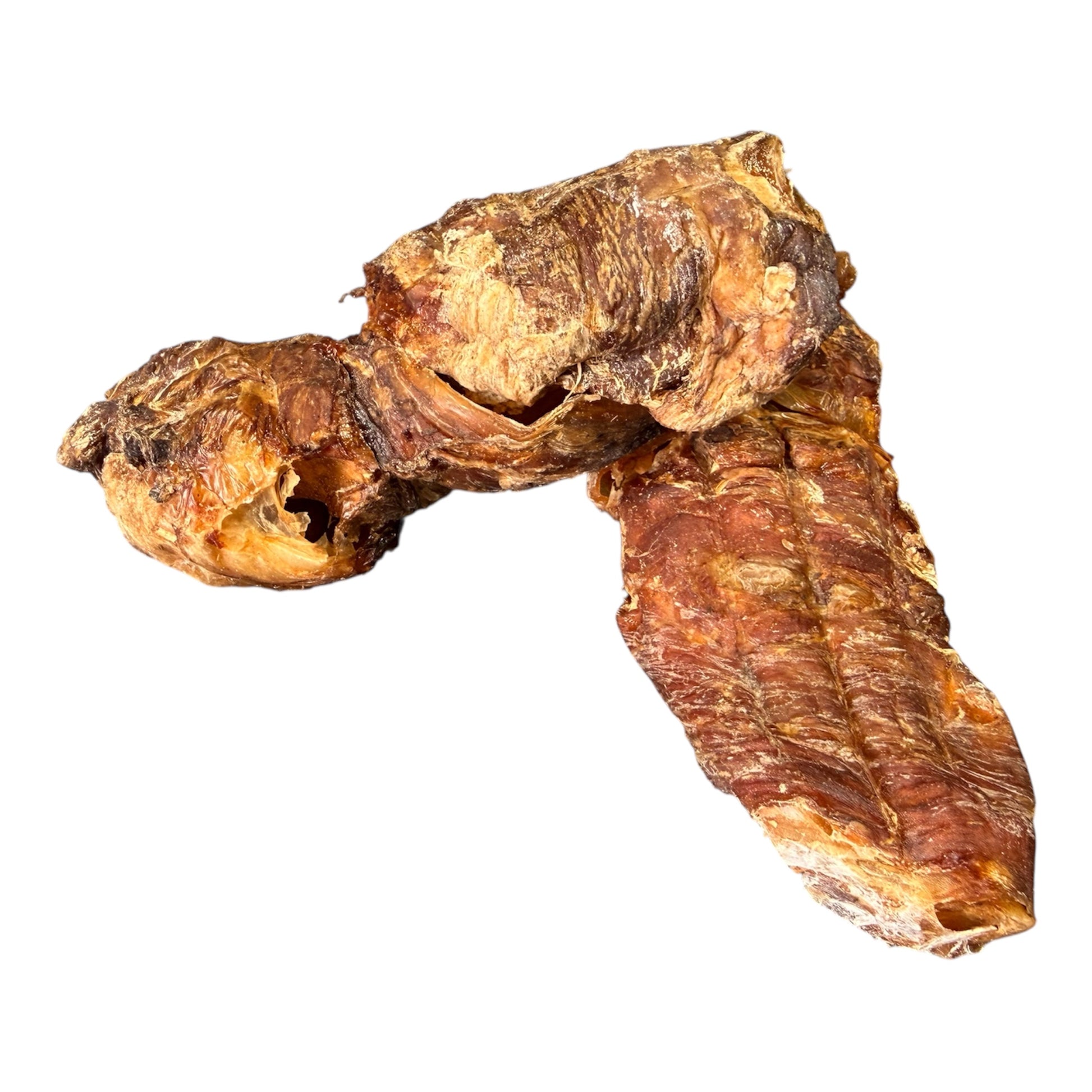 Buffalo Tail Wrapped in Buffalo Biltong – Natural High Reward Dog Treat – available from Woofingtons