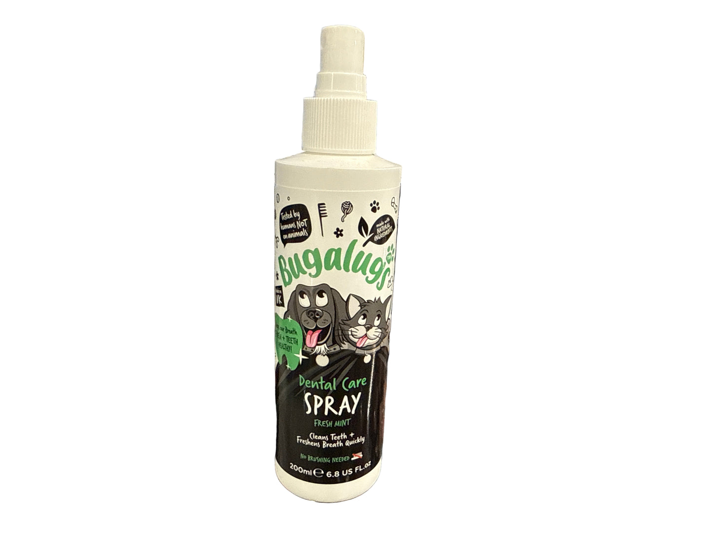 Bugalugs - Dental Care Spray 200ml – available from Woofingtons