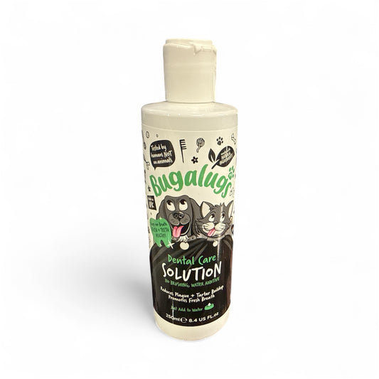 Bugalugs - Dental Solution 250ml – available from Woofingtons