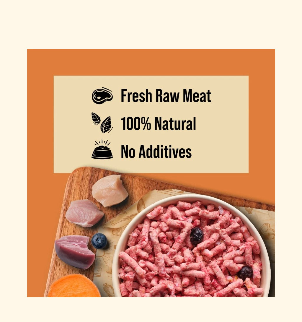 Dibo (Totally Natural) Free Flow Raw Mince 1Kg – product image 2 from Woofingtons