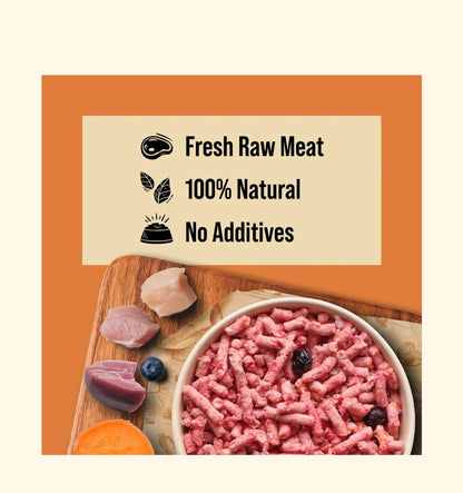 Dibo (Totally Natural) Free Flow Raw Mince 1Kg – product image 2 from Woofingtons