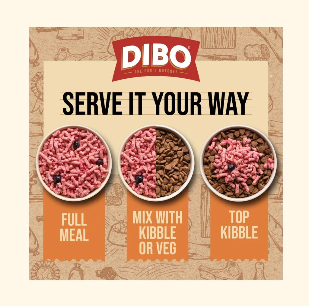 Dibo (Totally Natural) Free Flow Raw Mince 1Kg – product image 3 from Woofingtons