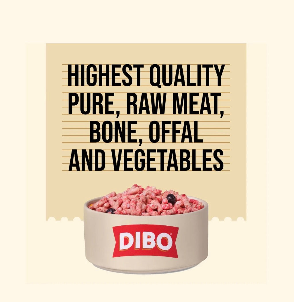 Dibo (Totally Natural) Free Flow Raw Mince 1Kg – product image 4 from Woofingtons
