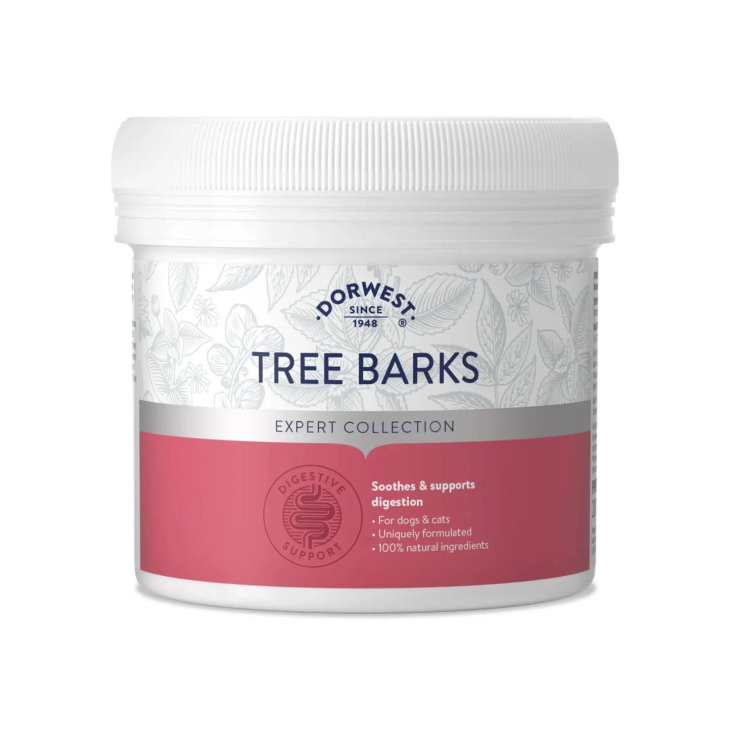 Dorwest Tree Barks Powder for Dogs and Cats 100g – available from Woofingtons