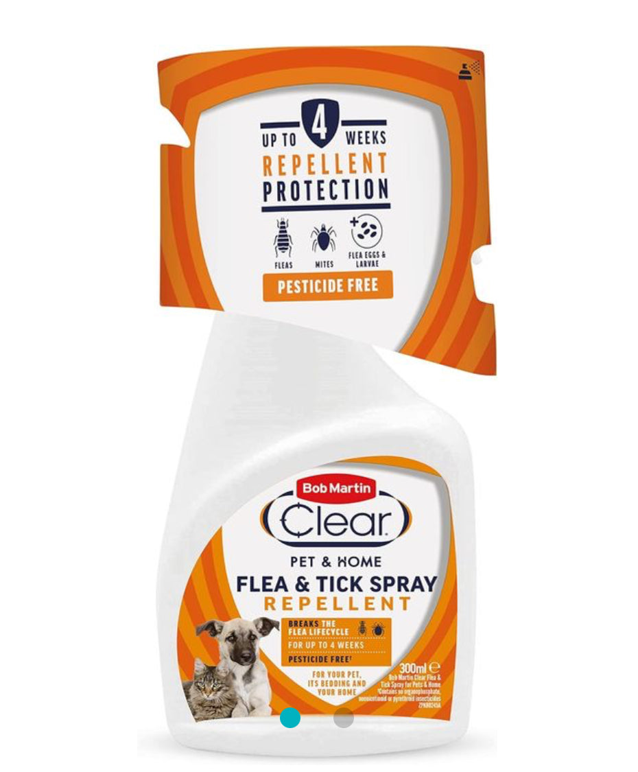 Bob Martin Clear All in One Flea and Tick Spray 300ml image 0
