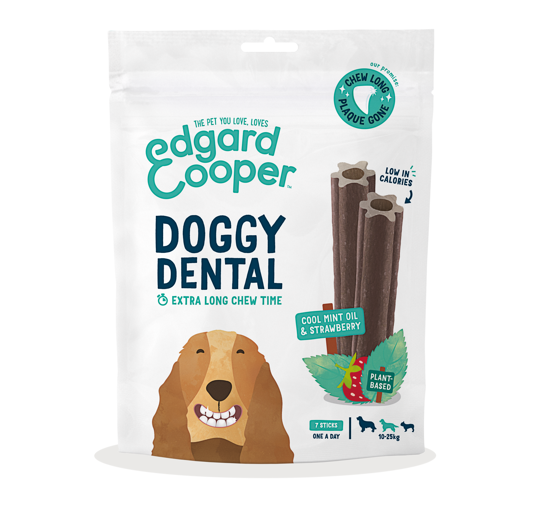 Edgard & Cooper - Mint Oil & Strawberry - Dental Sticks image 1