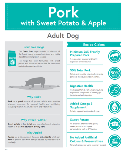 Meadow Farm - Pork with Sweet Potato & Apple - Adult Dog Food image 1