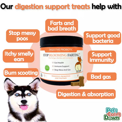 Stop Blooming Farting Digestive Support Pork Chews image 3