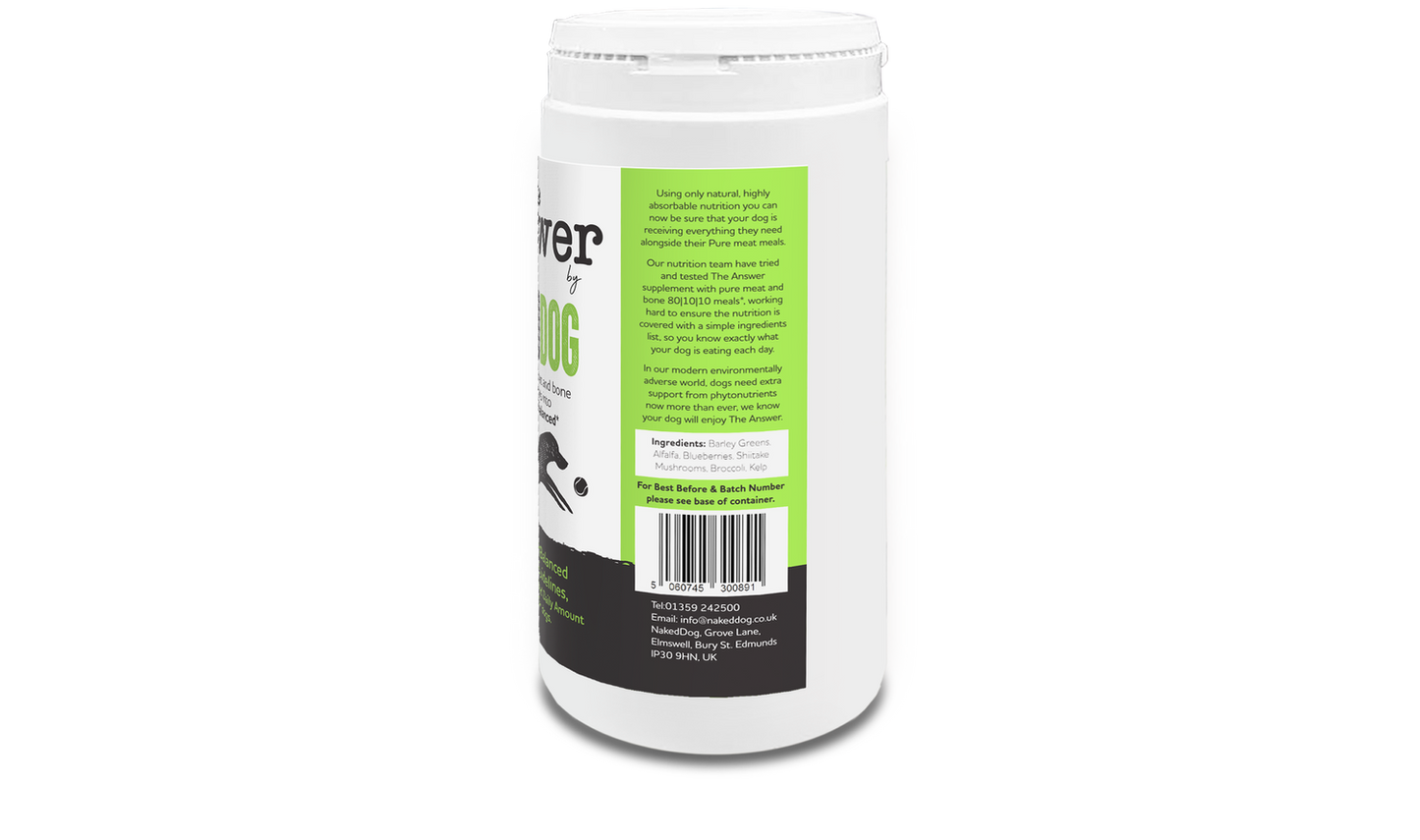 Naked dog - the answer raw food supplement - 500g image 1