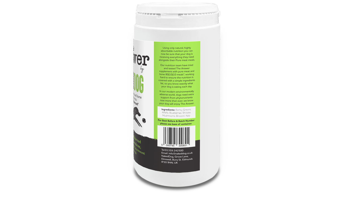 Naked dog - the answer raw food supplement - 500g image 1